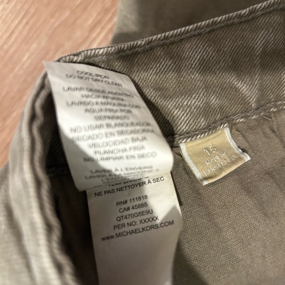 Michael Kors Green Denim Skirt - Picture 3 of 7